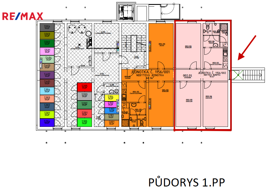Prodej prostoru kanceláří, 72 m2, Pelhřimov