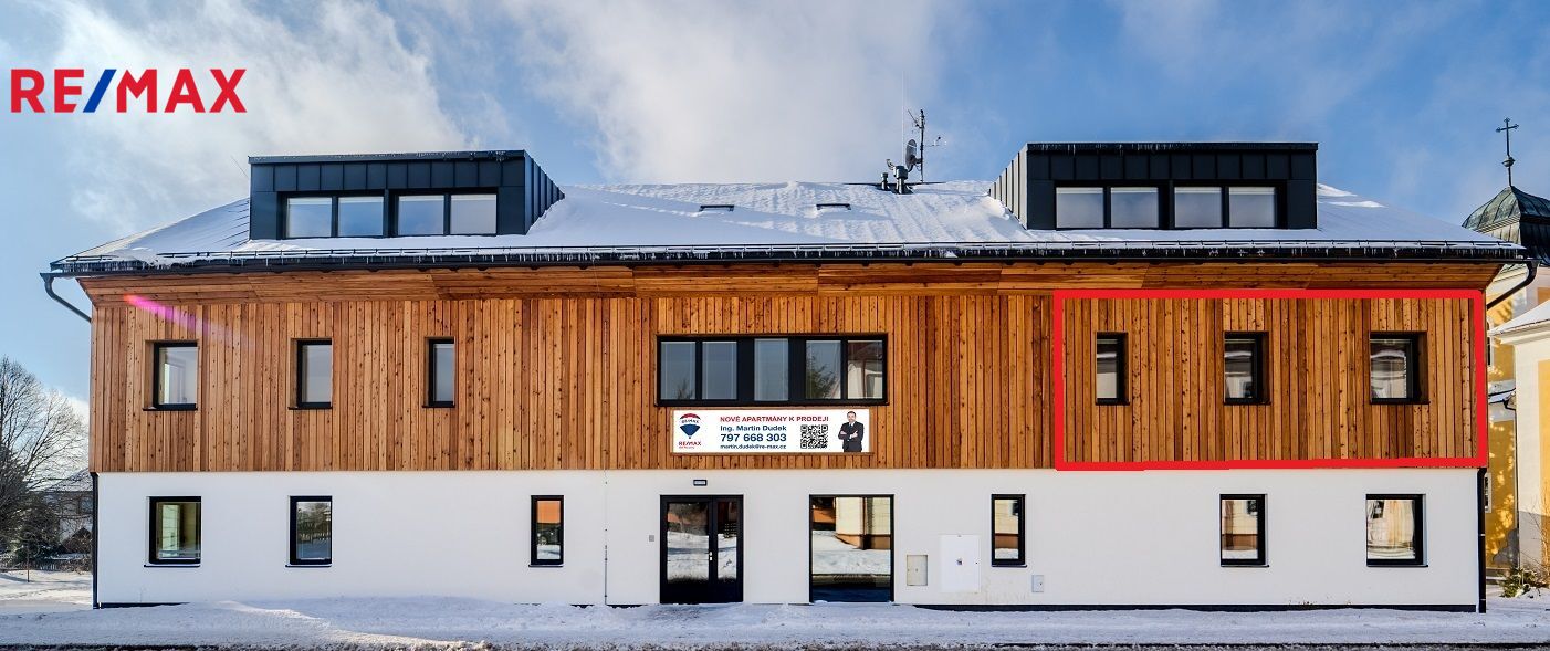 Prodej bytu 1+kk, 43 m2, Deštné v Orlických horách