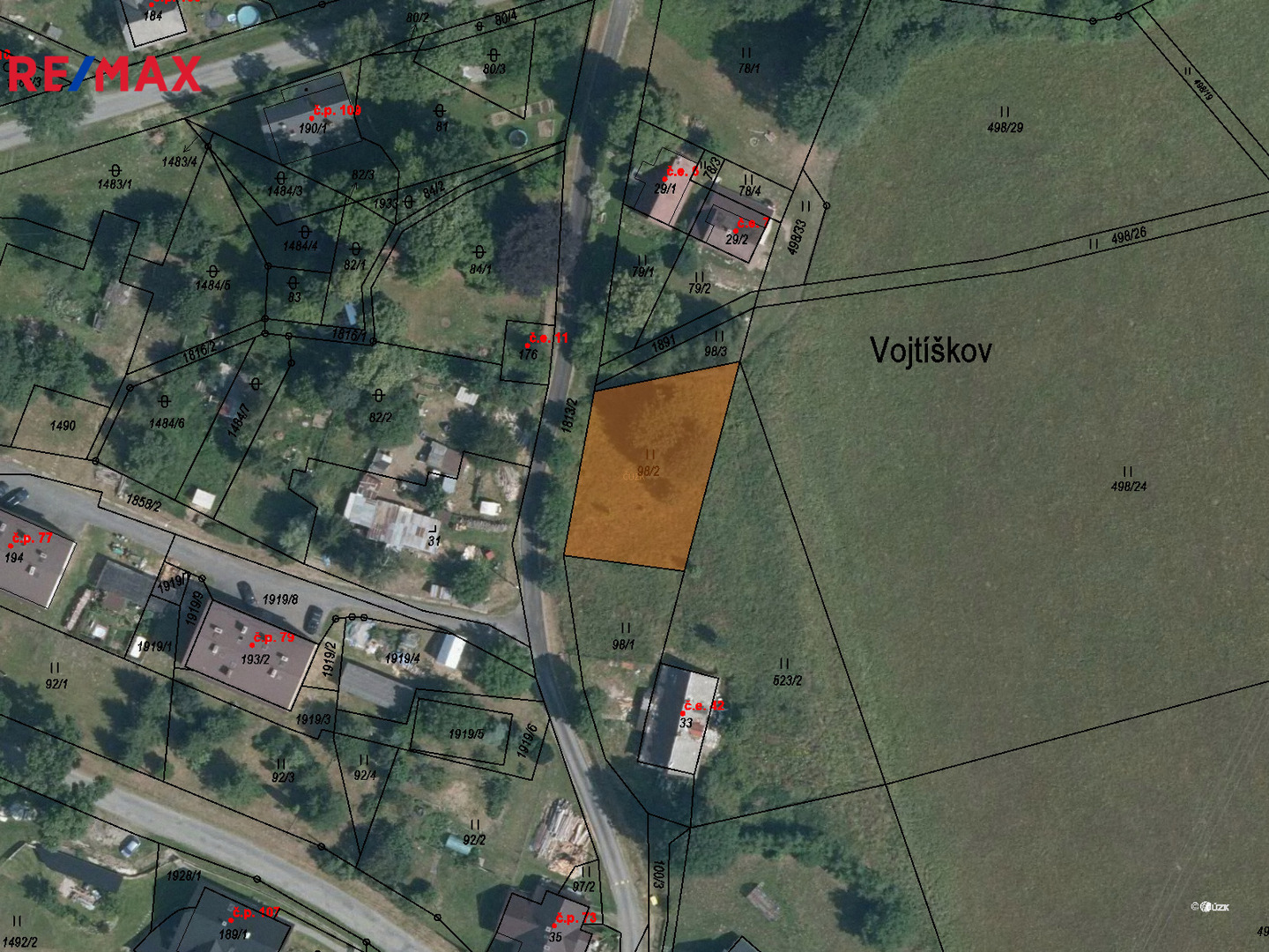 Prodej pozemku, 653 m2, Malá Morava