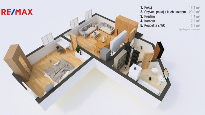 Prodej bytu 2+kk, 54 m2, Jevíčko - obrázek 12