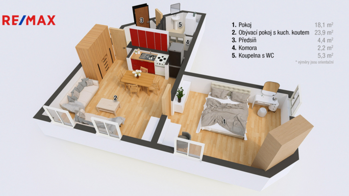 Prodej bytu 2+kk, 54 m2, Jevíčko - obrázek 13