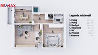 Prodej bytu 2+1, 73 m2, Kyjov