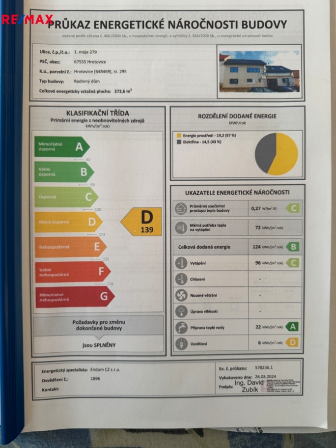 Pronájem bytu 1+kk, 22 m2, Hrotovice - obrázek 15