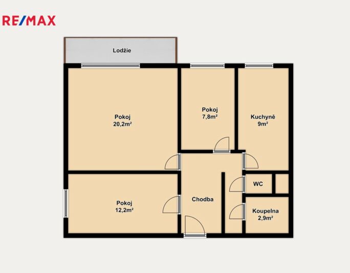 Prodej bytu 3+1, 63 m2, Brno - obrázek 2