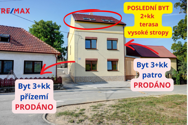 Prodej bytu 2+kk, 64 m2, Vilémovice