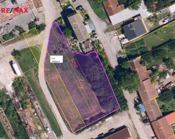 Prodej pozemku pro komerční výstavbu, 2400 m2, Zbýšov