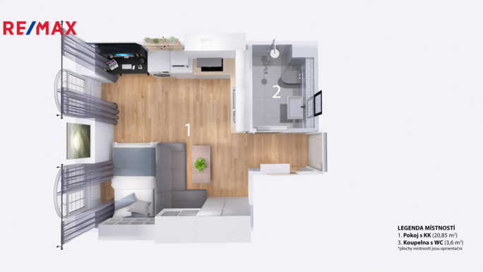 Prodej bytu 1+kk, 24 m2, Brno - obrázek 13