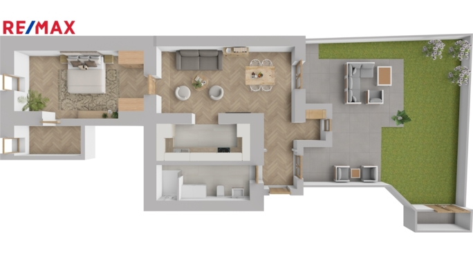 Prodej bytu 2+kk, 53,42 m2, Praha