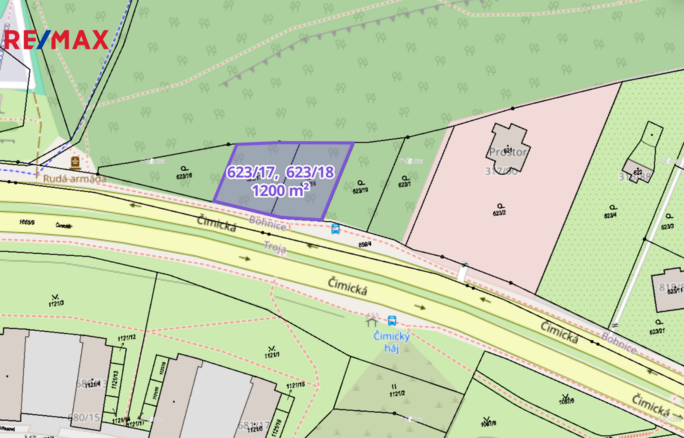 Prodej zahrady, 1200 m2, Praha