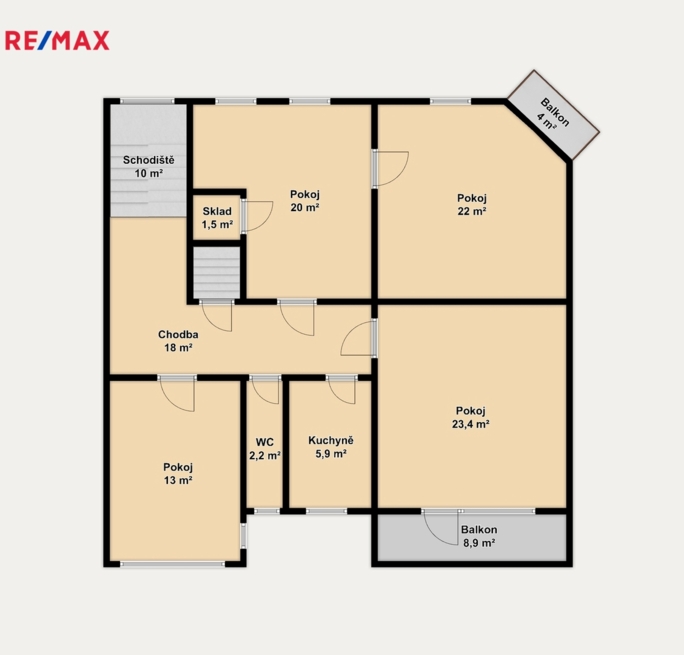 Pronájem bytu 4+1, 127 m2, Brno - obrázek 27