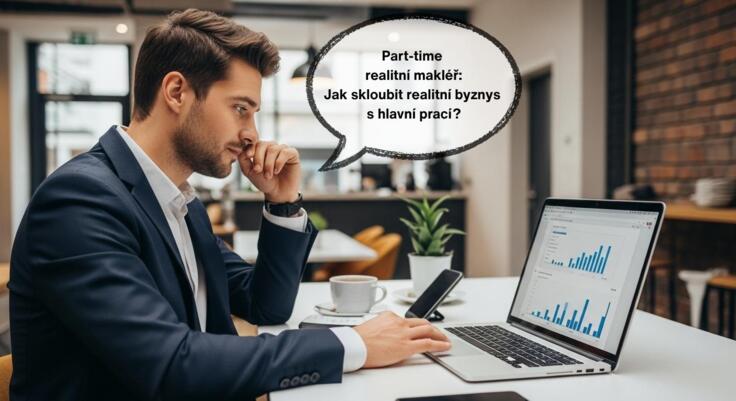 Part-time realitní makléř v roce 2026: Kompletní průvodce jak skloubit realitní byznys s hlavní prací
