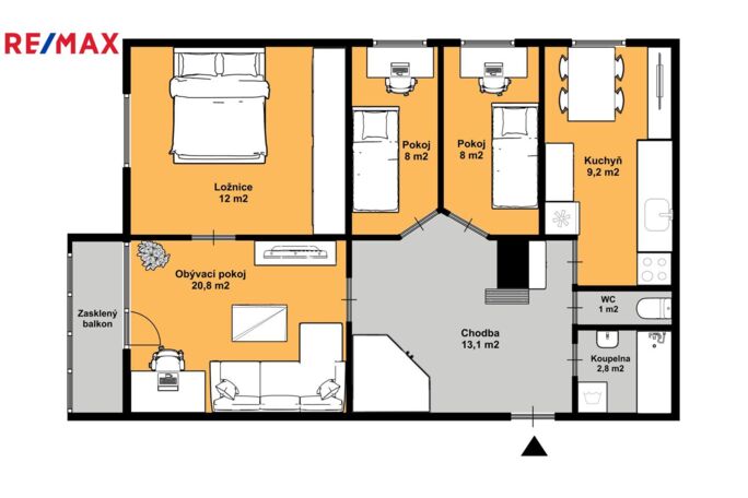 Prodej bytu 3+1, 75 m2, Brno - obrázek 21
