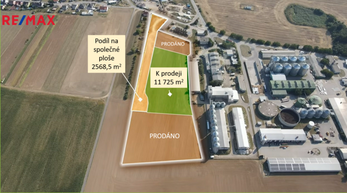 Prodej pozemku pro komerční výstavbu, 14293,5 m2, Hrotovice - obrázek 1