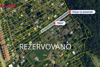 Prodej zahrady, 700 m2, Brno