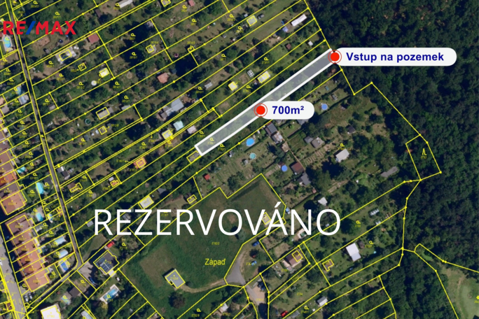 Prodej zahrady, 700 m2, Brno