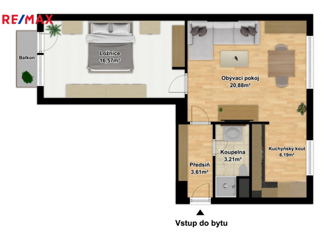 Prodej bytu 2+kk, 55 m2, Brno - obrázek 20