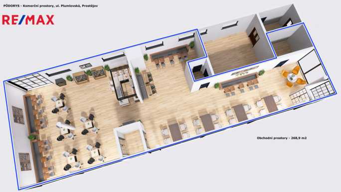 Pronájem obchodního prostoru, 263 m2, Prostějov - obrázek 3