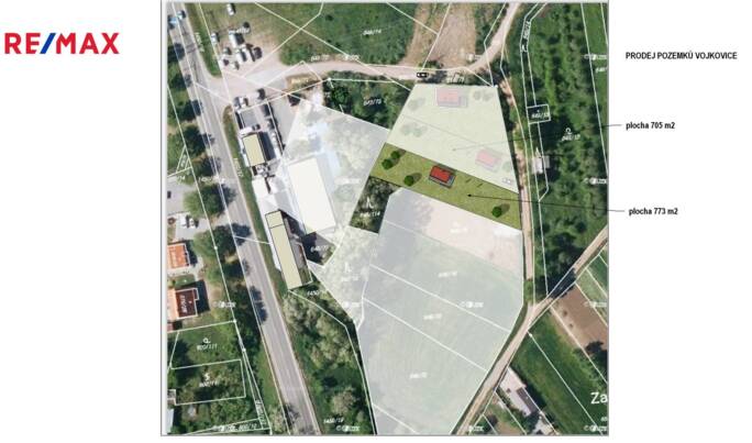 Prodej zahrady, 1044 m2, Vojkovice Prodej zahrady, 1044 m2, Vojkovice