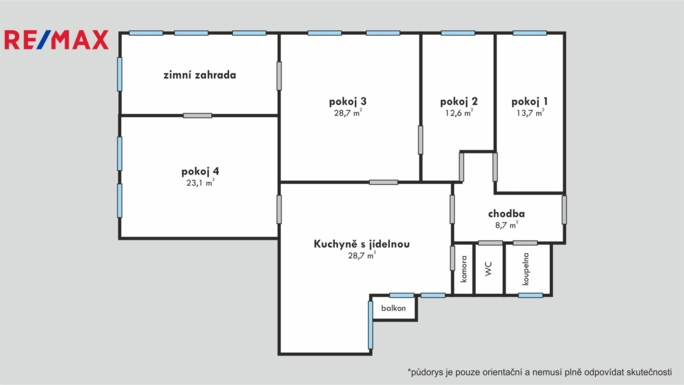 Pronájem bytu 4+1, 119 m2, Brno - obrázek 3