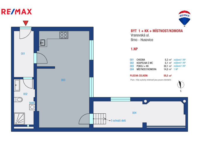 Prodej bytu 1+kk, 56 m2, Brno - obrázek 5
