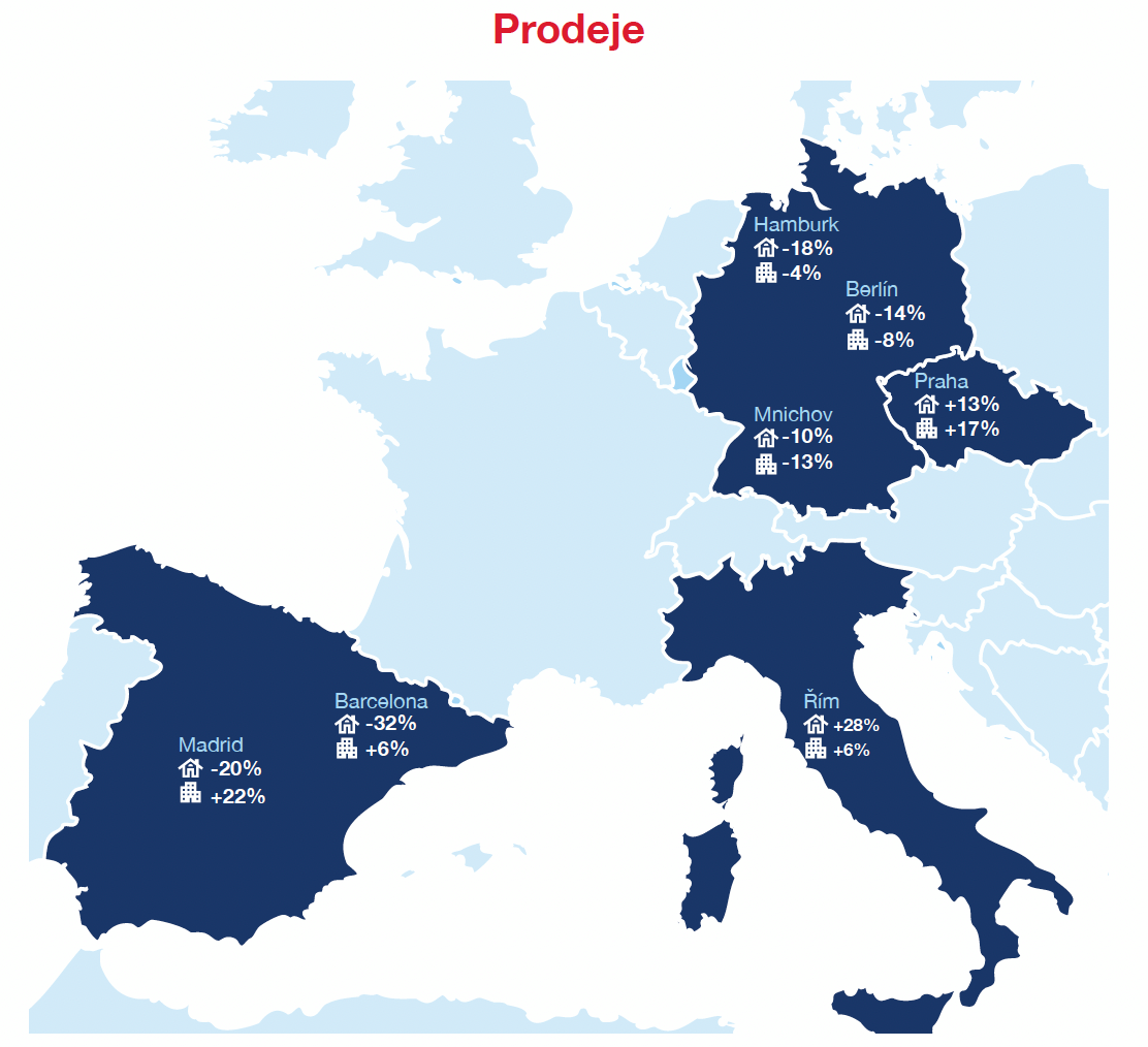 mapa prodejů
