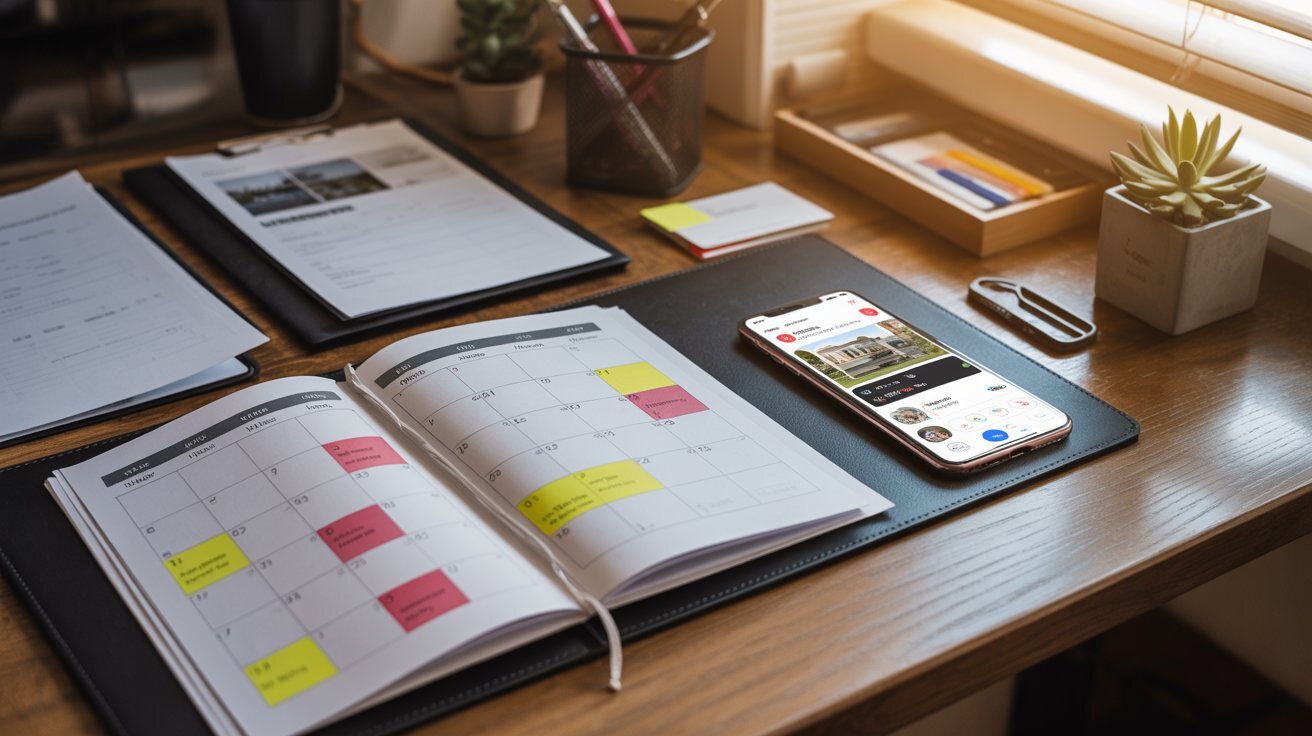 kalend&aacute;ř realitn&iacute;ho makl&eacute;ře se schůzkami