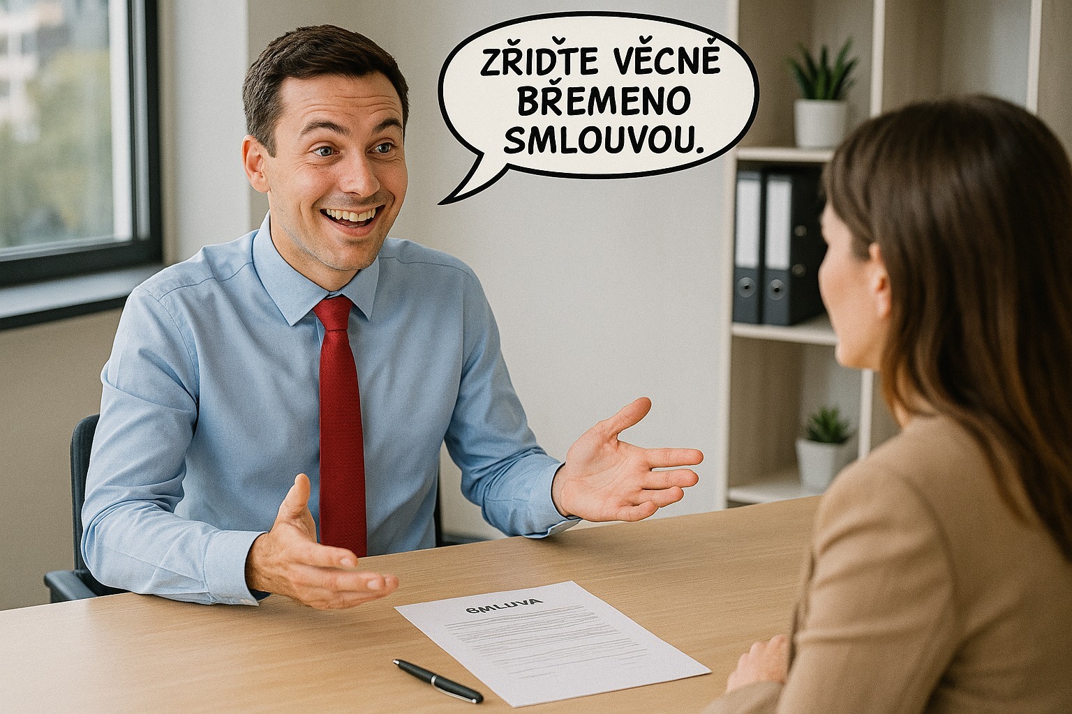 Zřiďte smlouvou věcné břemeno na nemovitosti.