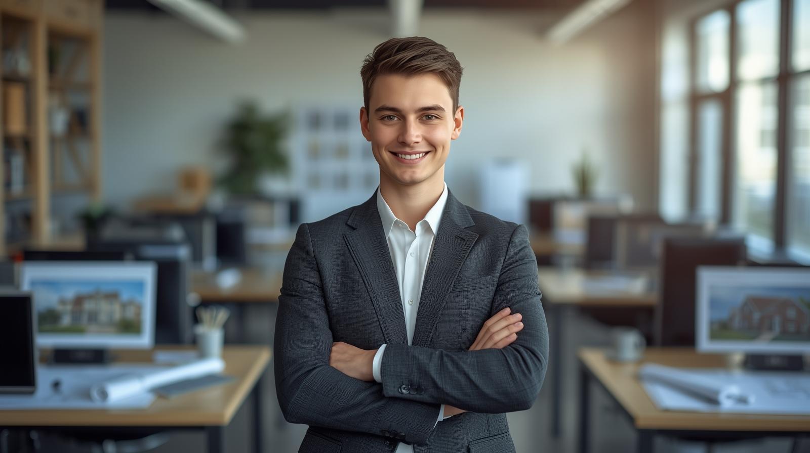 mladý šikovný a perspektivní realitní makléř mladý šikovný a perspektivní realitní makléř