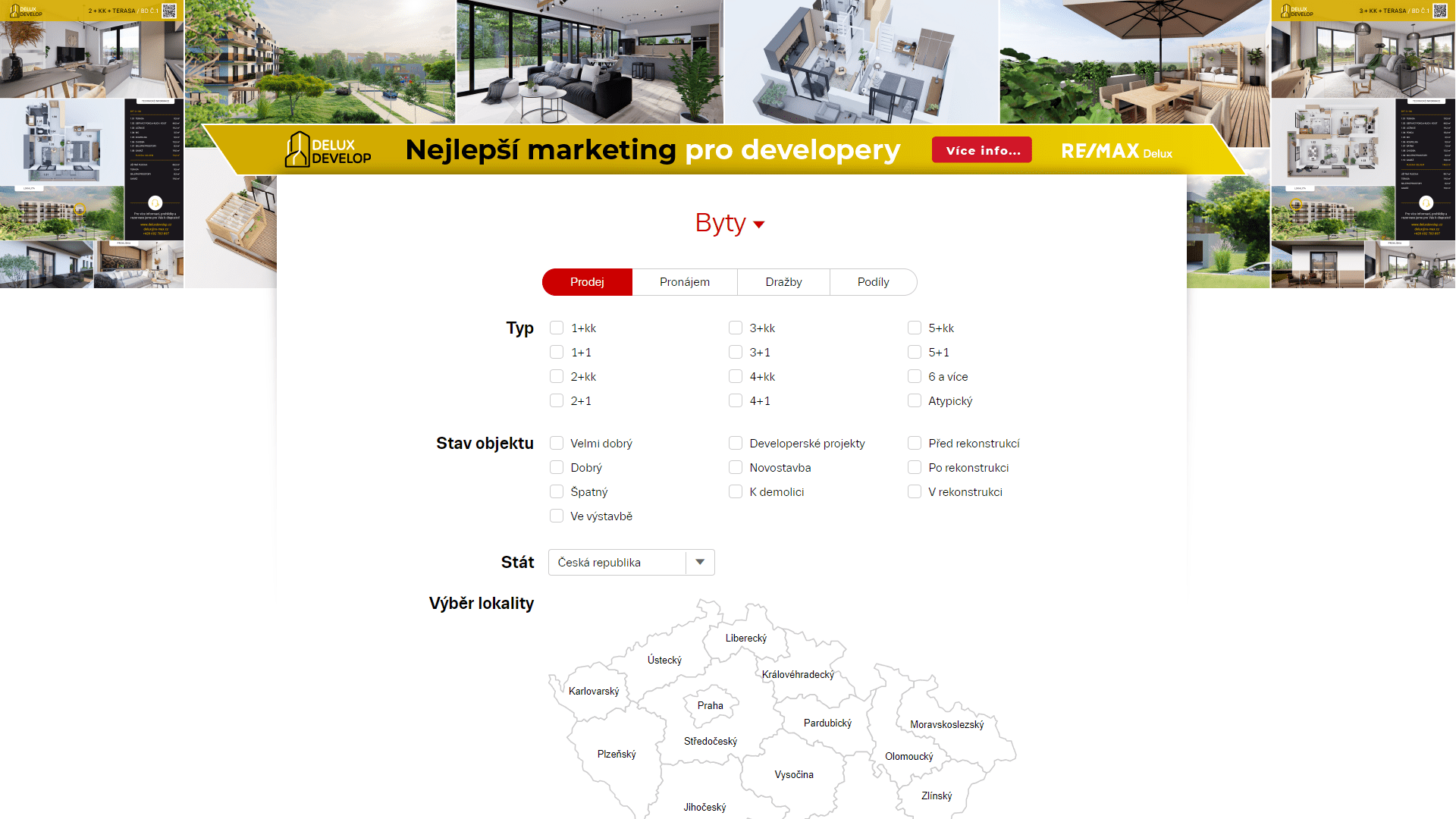 Prodej developerského projektu na našem webu