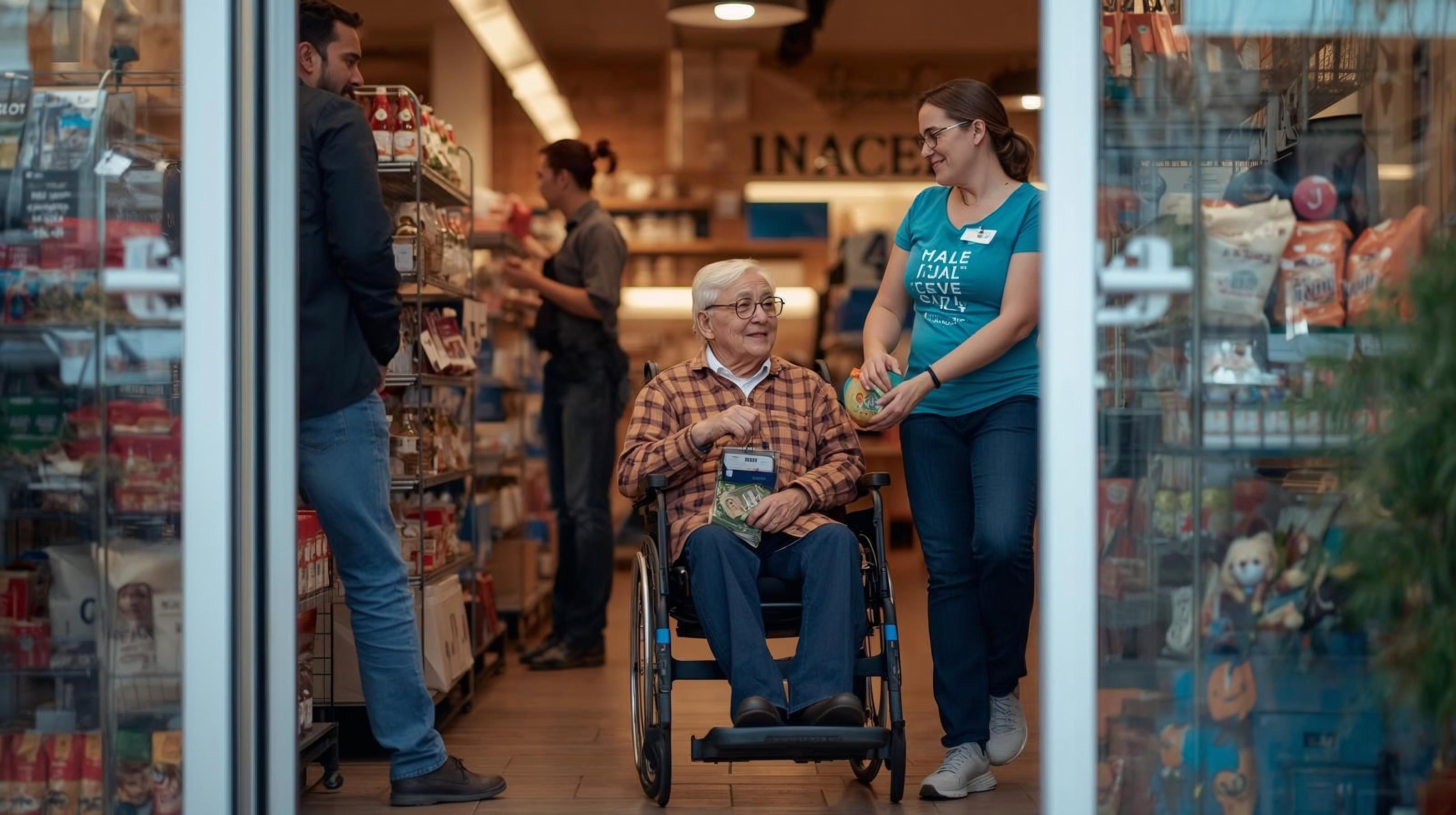 senior v obchodě senior v obchodě