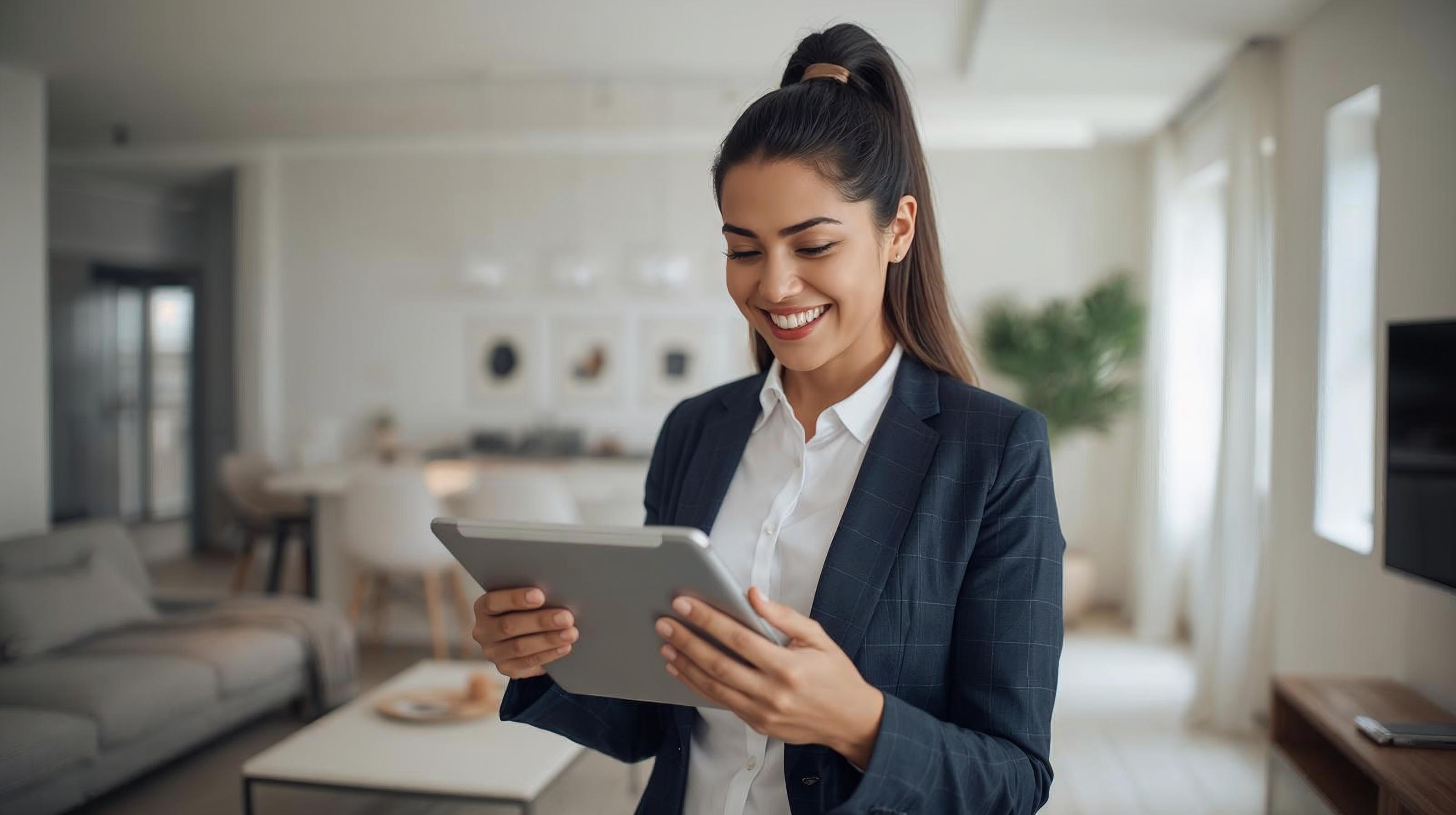 makléřka na nemovitosti využívající moderní technologie makléřka na nemovitosti využívající moderní technologie