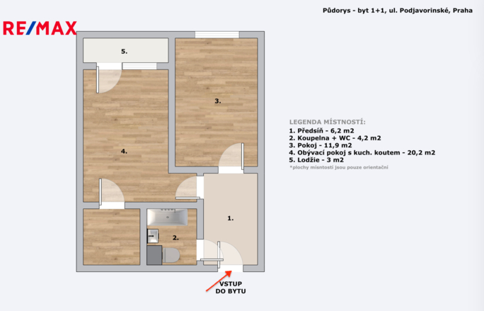 Prodej bytu 1+1, 42,4 m2, Praha - obrázek 2