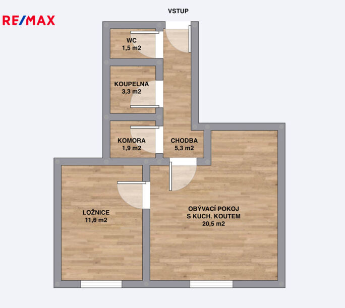 Pronájem bytu 2+kk, 50 m2, Pohořelice - obrázek 3