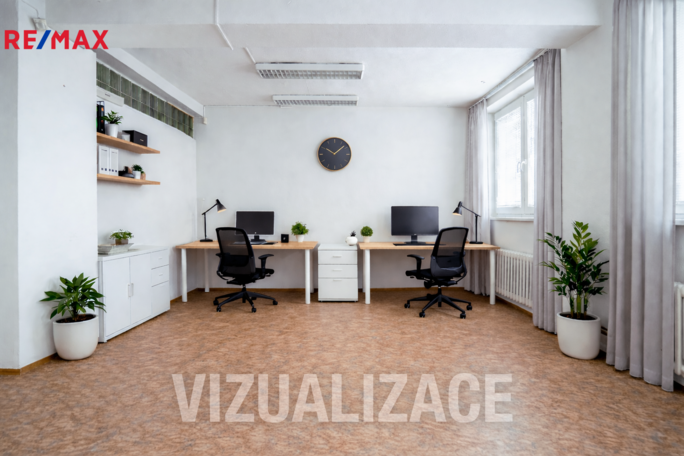Pronájem prostoru kanceláří, 66,7 m2, Brno