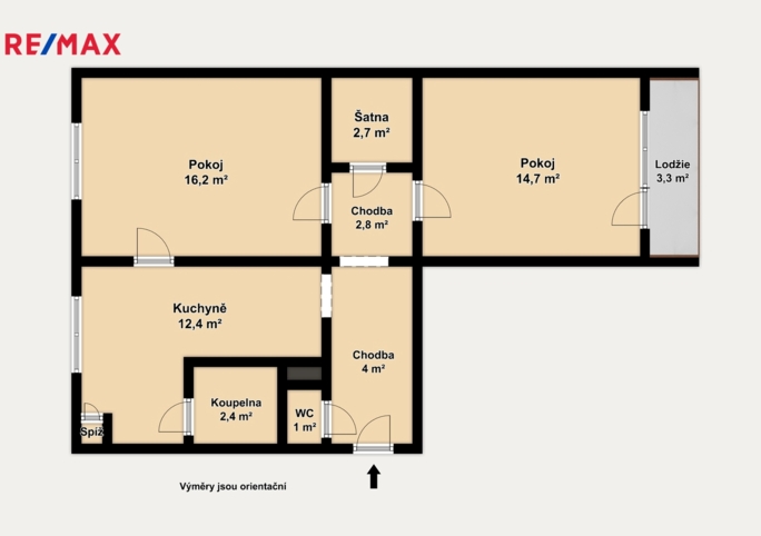 Prodej bytu 2+1, 56,2 m2, Brno - obrázek 12