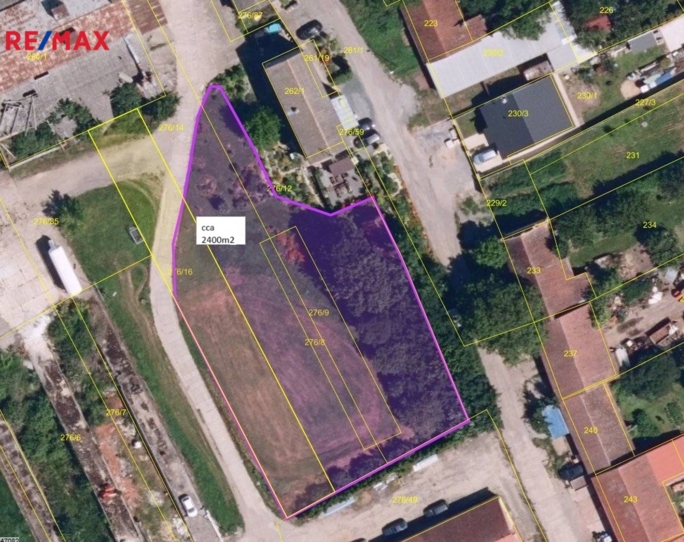 Prodej pozemku pro komerční výstavbu, 2400 m2, Zbýšov Prodej pozemku pro komerční výstavbu, 2400 m2, Zbýšov