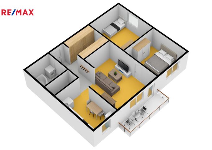 Pronájem bytu 3+1, 75 m2, Brno - obrázek 20